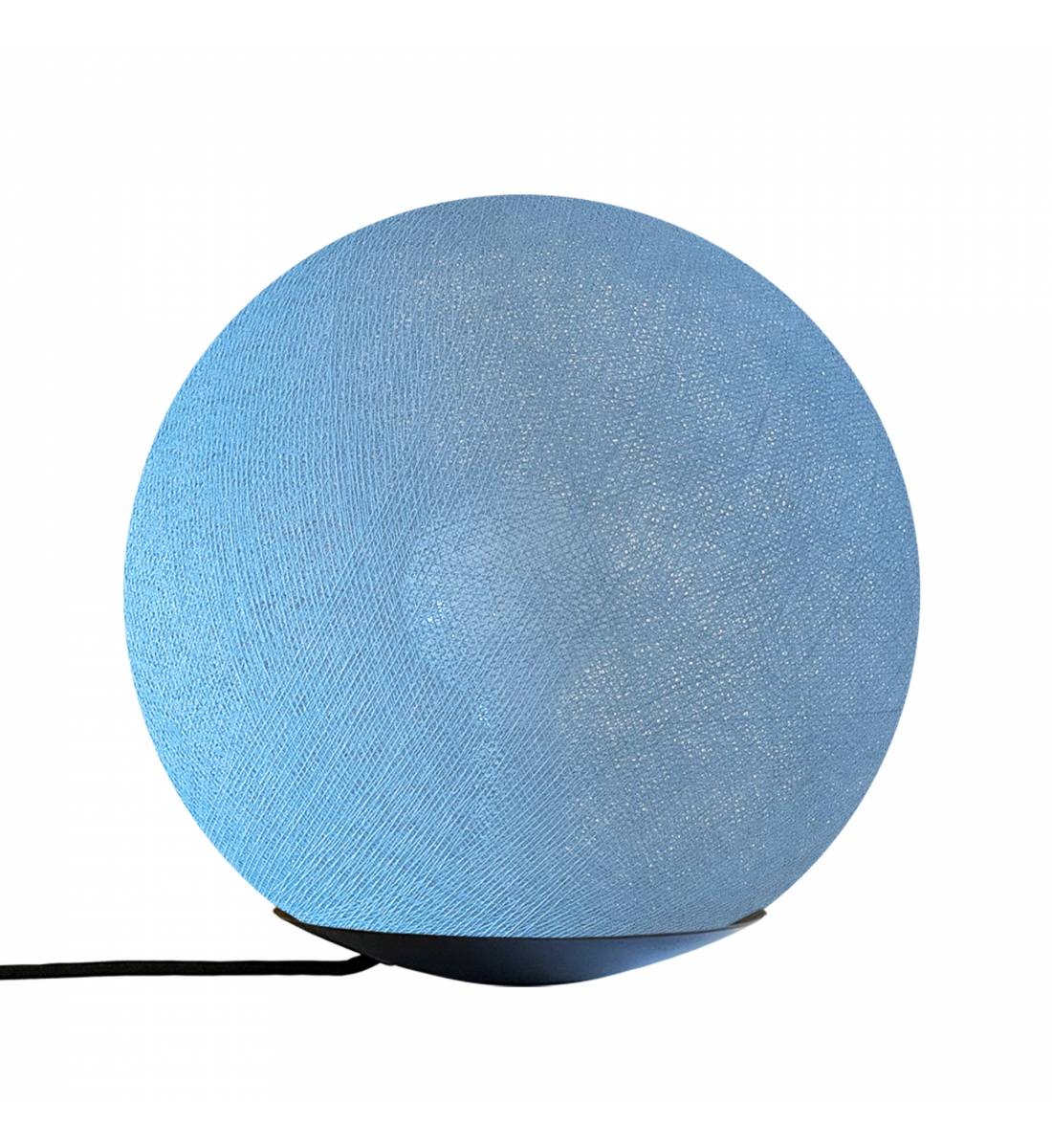 Tango, Magnetic table lamp with globe denim 25cm - Table lamp - La Case de Cousin Paul