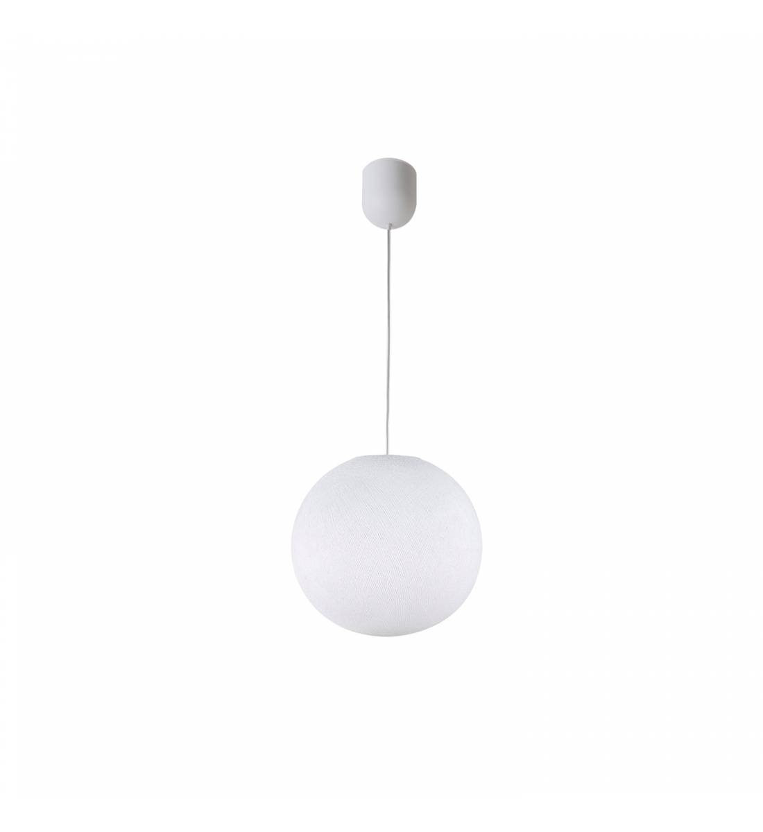 Suspension simple globe S blanc - Suspension simple - La Case de Cousin Paul