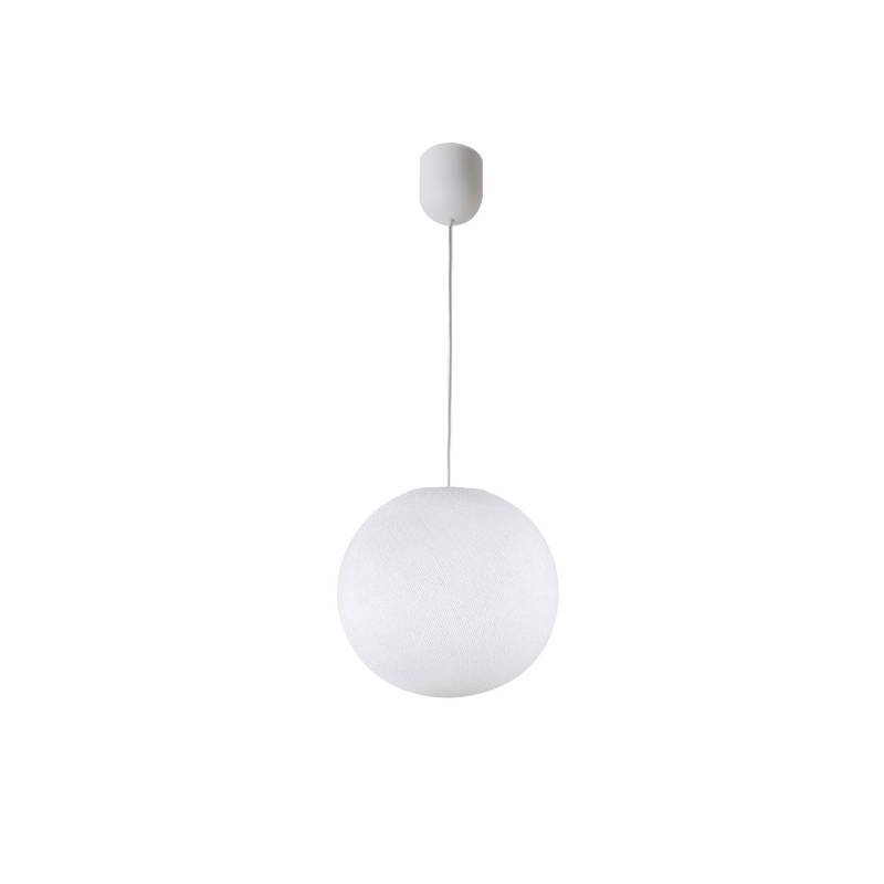 Suspension simple globe S blanc - Suspension simple - La Case de Cousin Paul