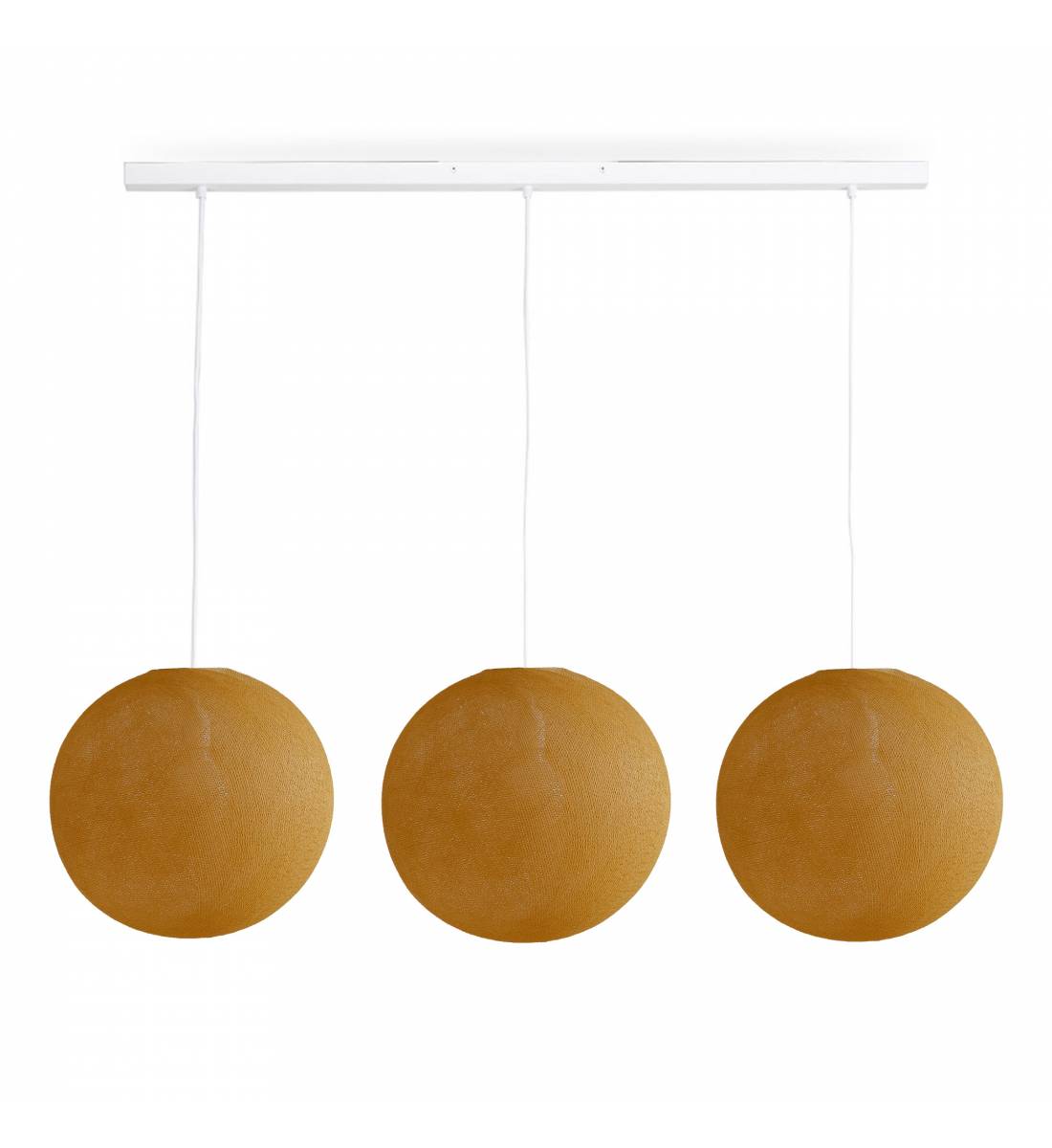 White island pendant 3 Globes in Camel - ø31cm - The Island Pendant - La Case de Cousin Paul