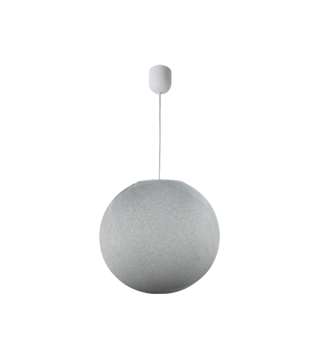 Simple pearl grey L ball - Single Pendant lamp - La Case de Cousin Paul