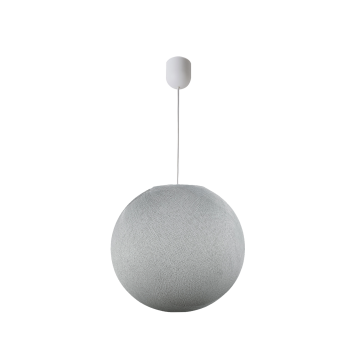 Simple pearl grey L ball - Single Pendant lamp - La Case de Cousin Paul
