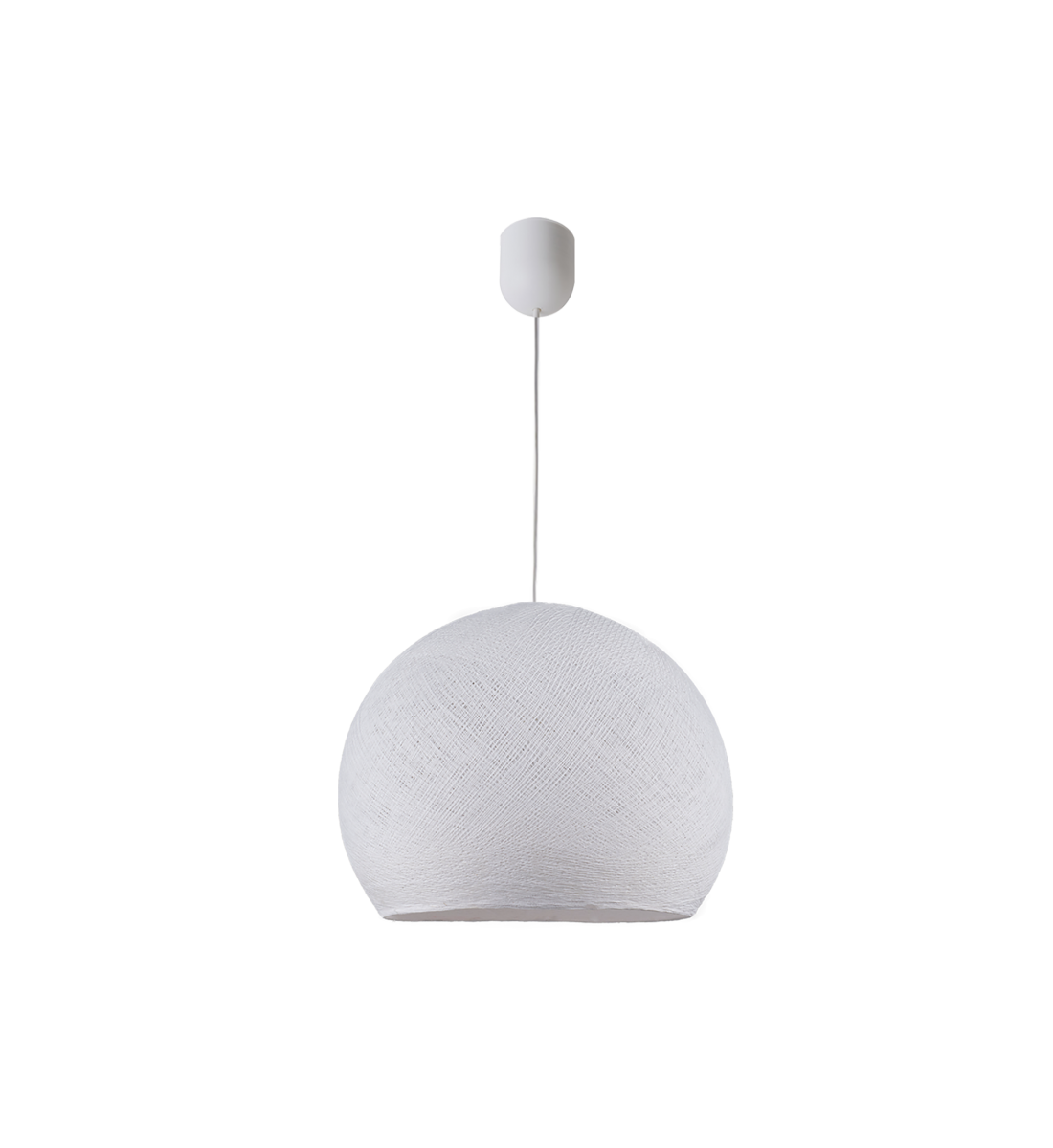 Simple white L cupola - Single Pendant lamp - La Case de Cousin Paul