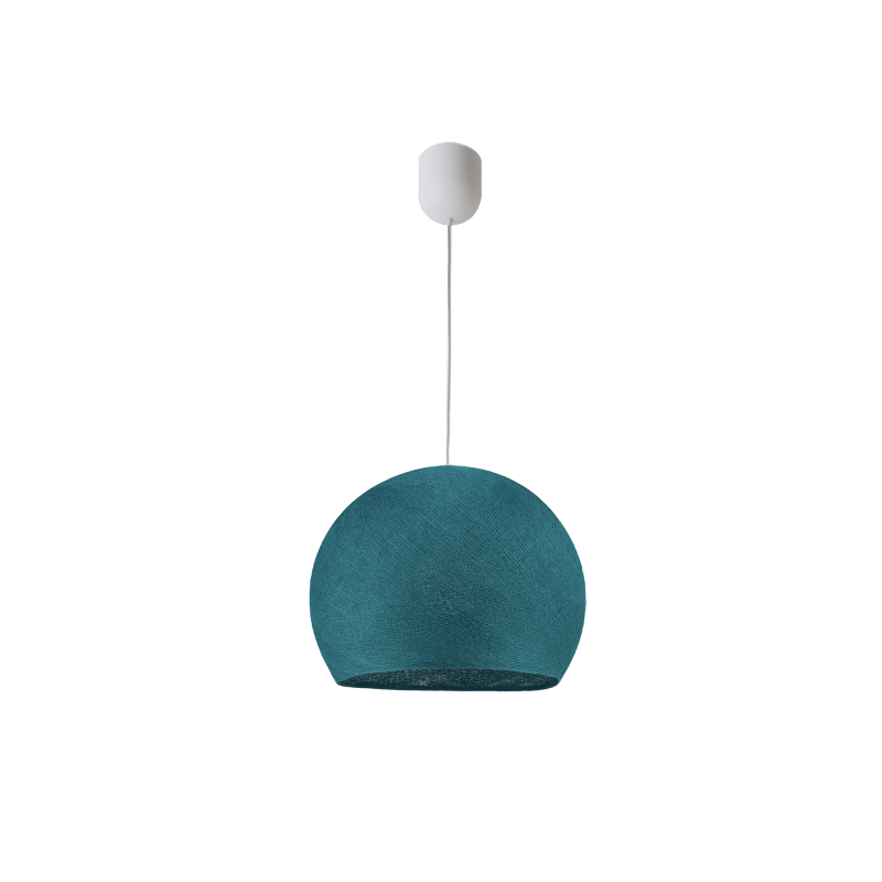 Simple pack peacock blue M cupola - Single Pendant lamp - La Case de Cousin Paul