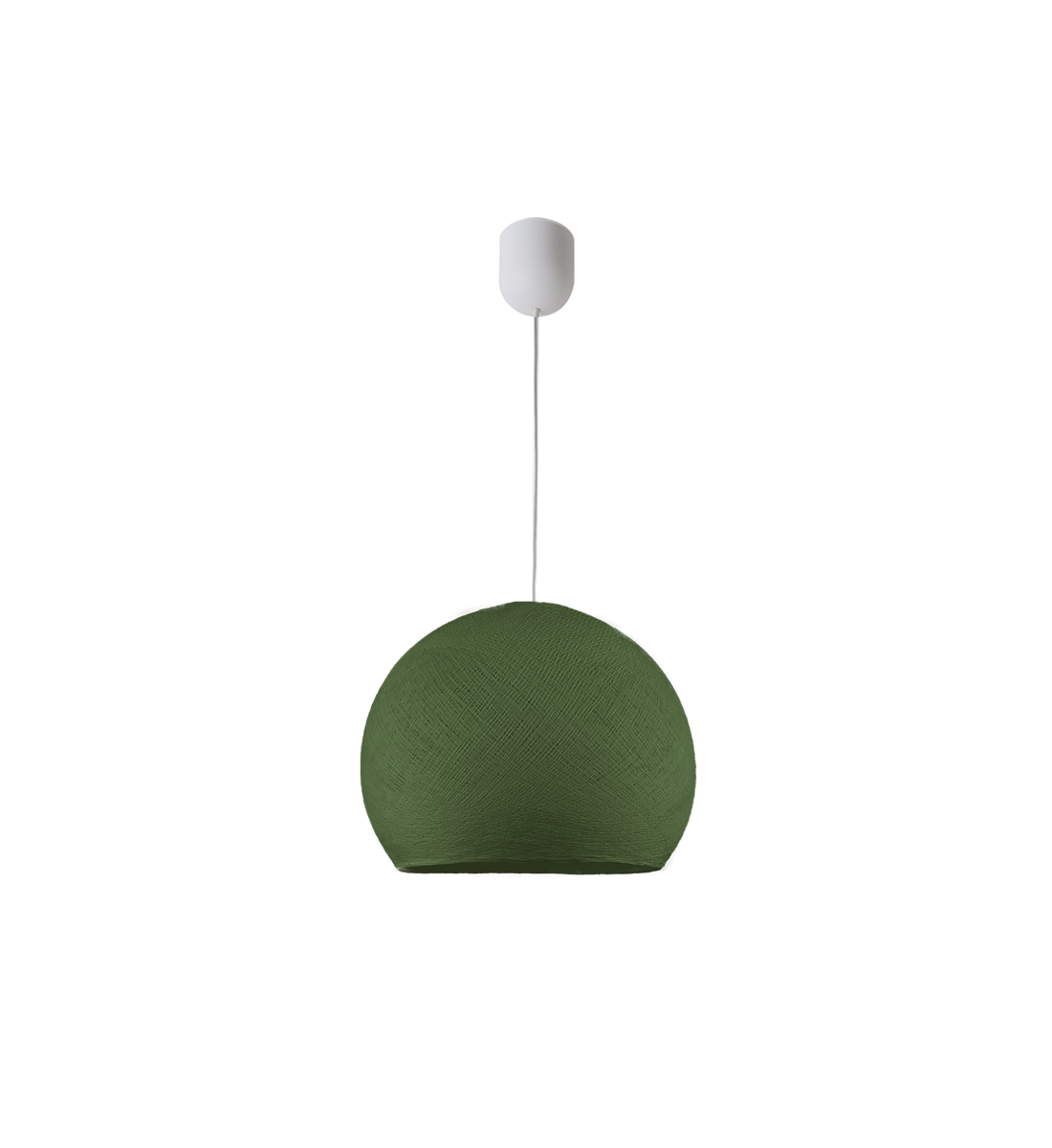 Simple pack olive green cupola - Single Pendant lamp - La Case de Cousin Paul