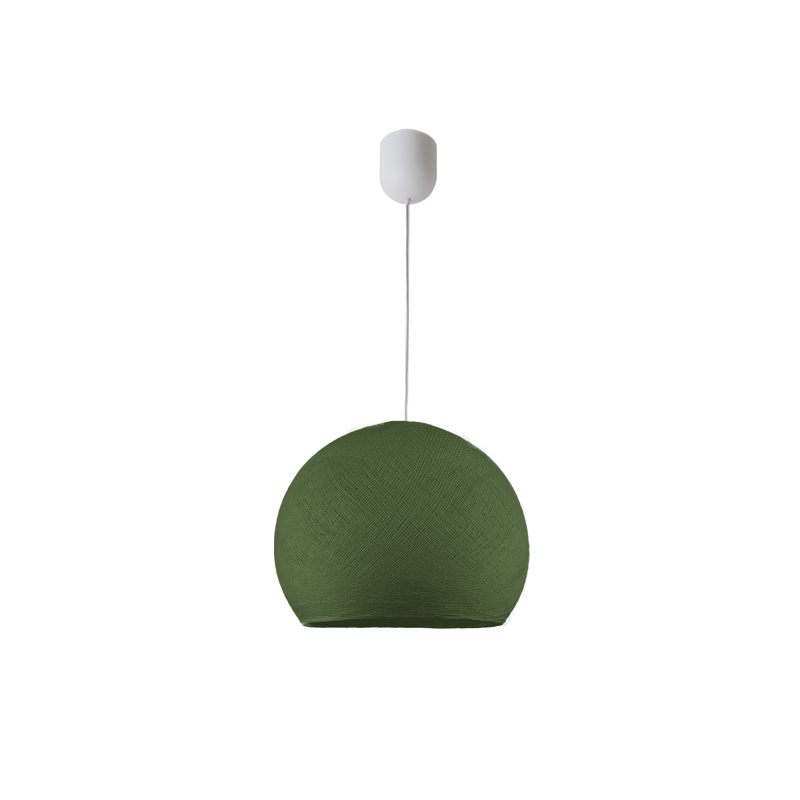 Suspension simple coupole M vert olive - Suspension simple - La Case de Cousin Paul