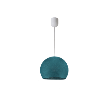 Simple peacock blue S cupola - Single Pendant lamp - La Case de Cousin Paul