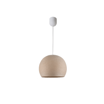 Simple linen S cupola - Single Pendant lamp - La Case de Cousin Paul