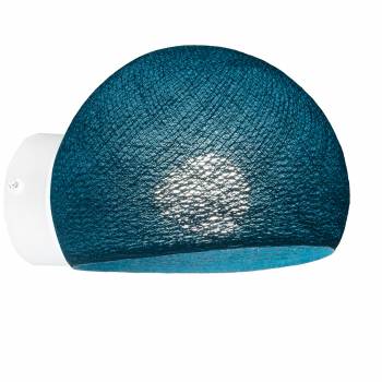 White Wall Light Peacock blue Bebop - Wall light - La Case de Cousin Paul