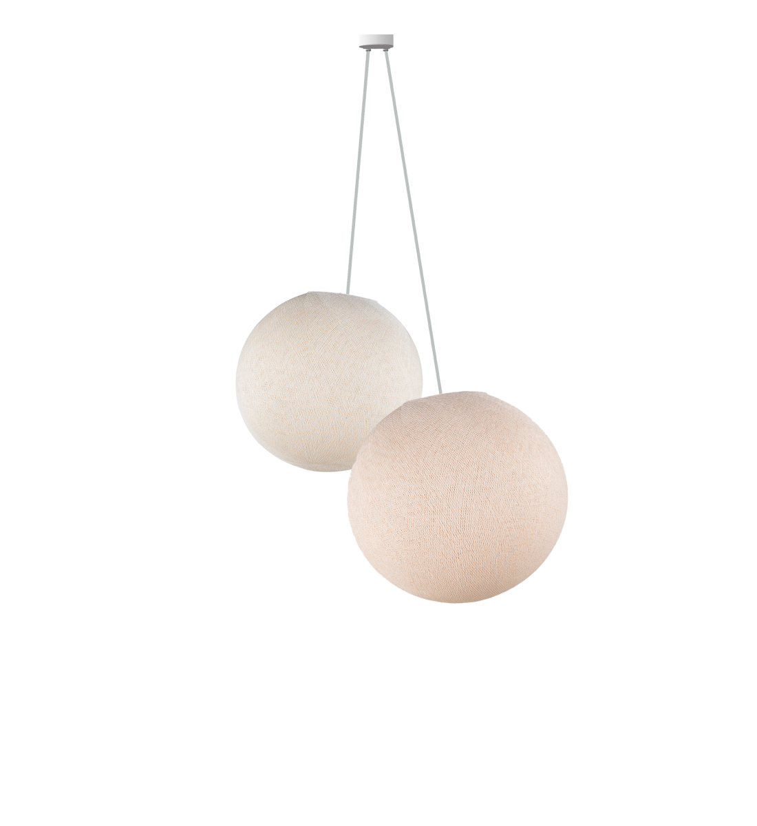 lighting ecru - linen - Pendant lamp 2 - La Case de Cousin Paul