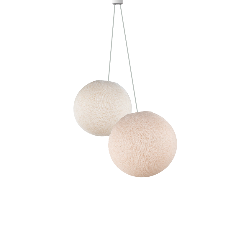 lighting ecru - linen - Pendant lamp 2 - La Case de Cousin Paul