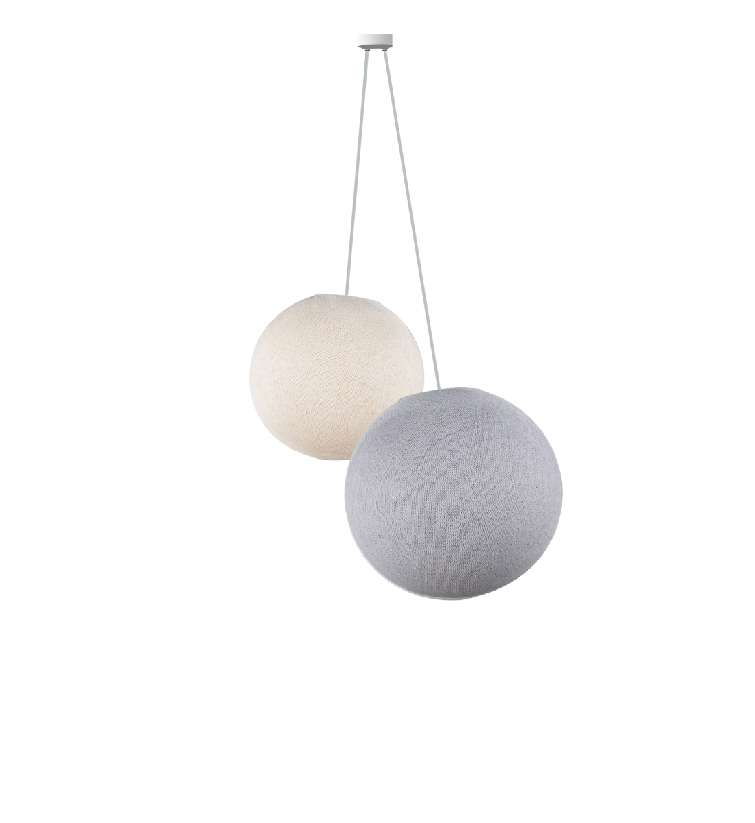 lighting ecru - galet - Pendant lamp 2 - La Case de Cousin Paul