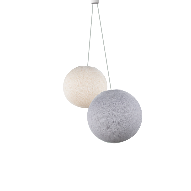 lighting ecru - galet - Pendant lamp 2 - La Case de Cousin Paul