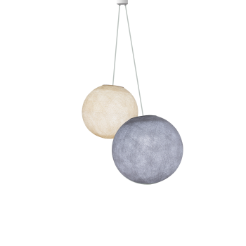 lighting ecru - galet - Pendant lamp 2 - La Case de Cousin Paul