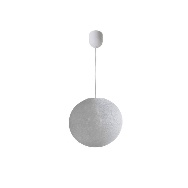 Globe Light Pendant ø30cm Pearl Grey - Single Pendant lamp - La Case de Cousin Paul