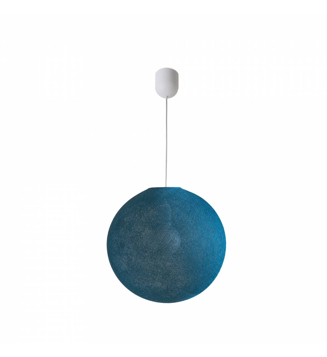 Globe Light Hängeleuchte ø42cm Pfauenblau - Hängelampe einstrahlig - La Case de Cousin Paul