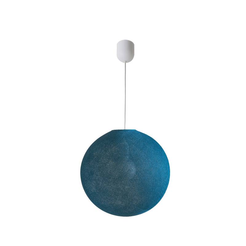 Lámpara colgante Globe Light ø42cm azul eléctrico - Suspensión simple - La Case de Cousin Paul