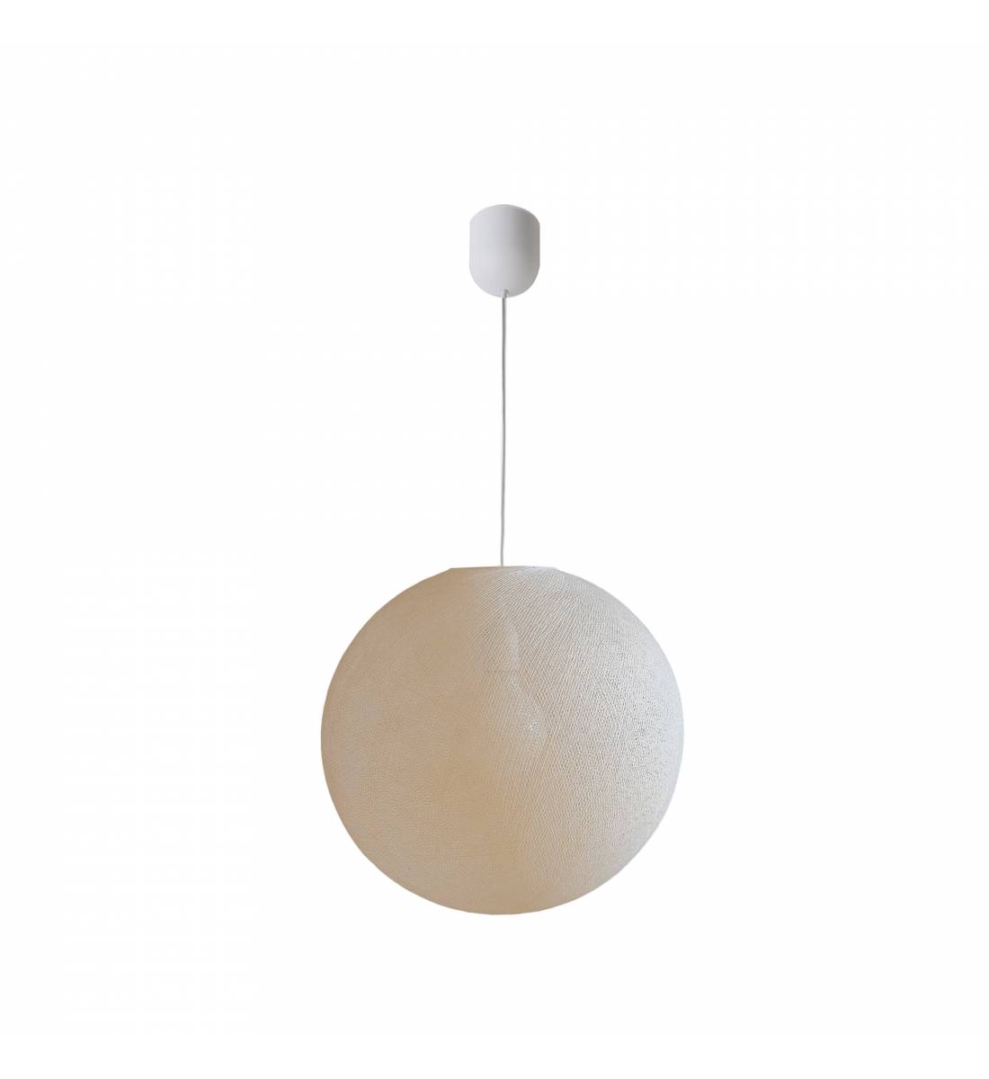 Globe Light Hanglamp ø42cm linnen - Enkelvoudig ophangsysteem - La Case de Cousin Paul