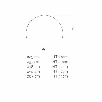 Cupola sabbia Ø 50cm - Sospensione semplice - La Case de Cousin Paul