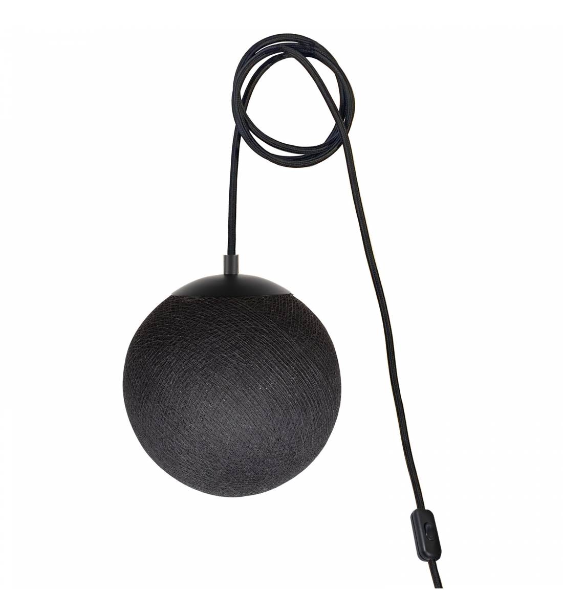 Mobile light APAPA - Anthracite - socket side switch - Apapa Pendant lamp - La Case de Cousin Paul