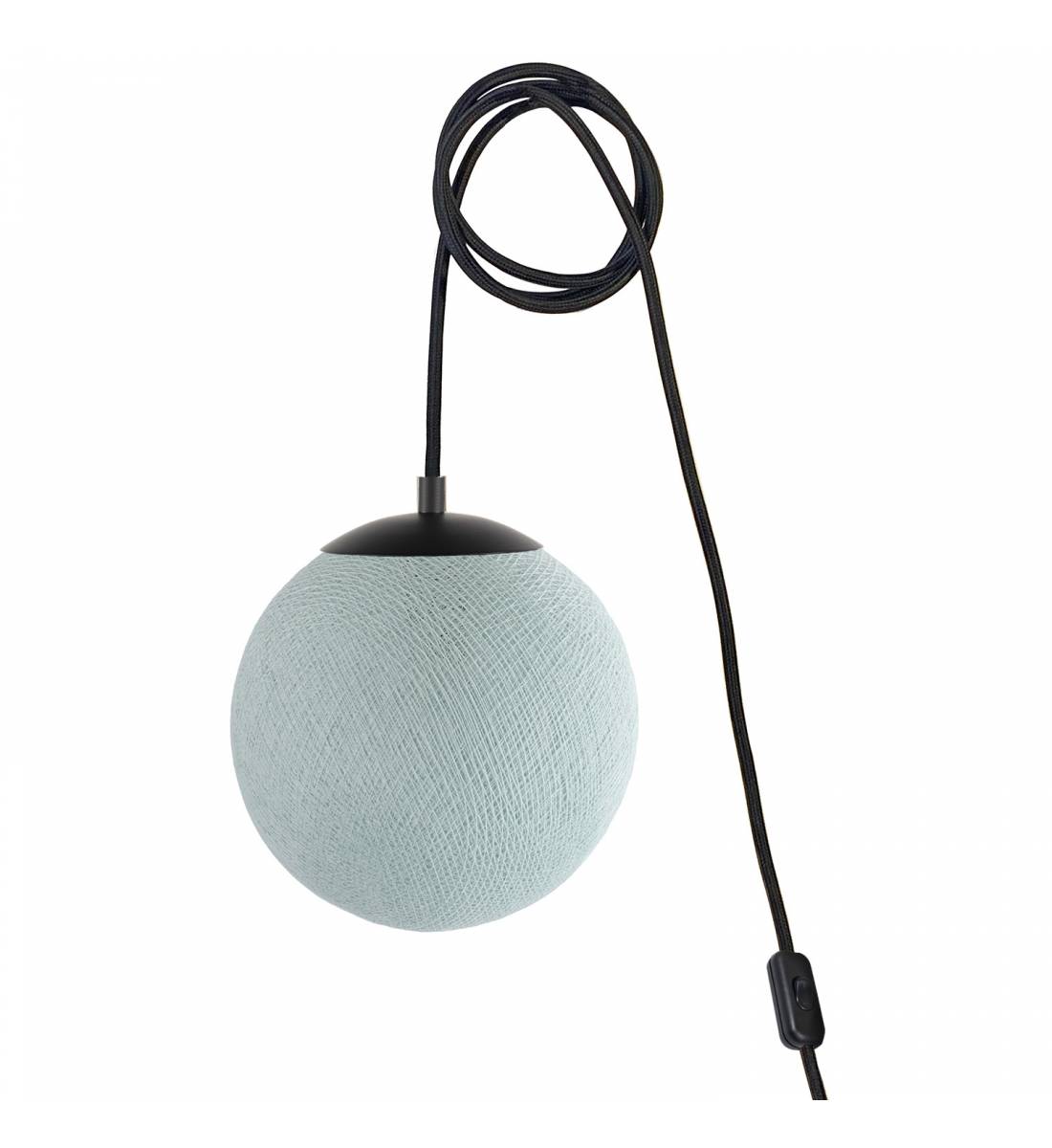 Mobile light APAPA - Azure - socket side switch - Apapa Pendant lamp - La Case de Cousin Paul