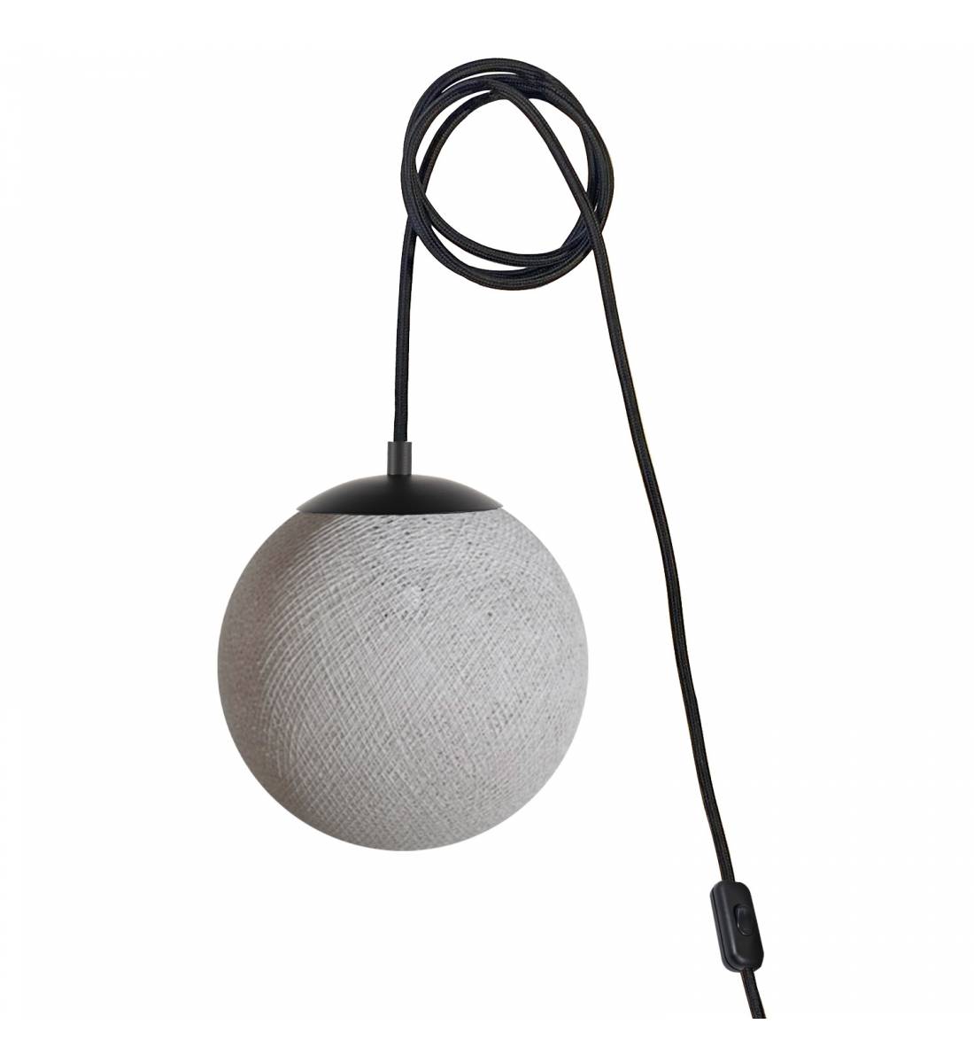 Mobile light APAPA - Pearl grey - socket side switch - Mobile Light fixture - La Case de Cousin Paul