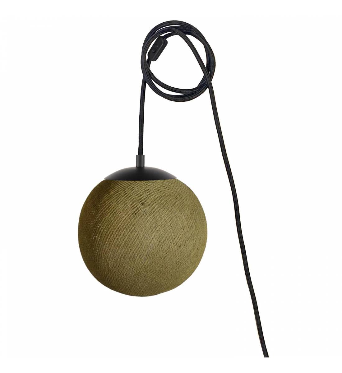 Mobile light APAPA - Khaki - socket side switch - Mobile Light fixture - La Case de Cousin Paul