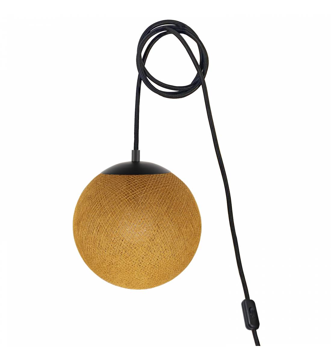 Mobile light APAPA - Tobacco - socket side switch - Apapa Pendant lamp - La Case de Cousin Paul