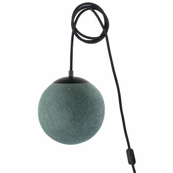 Mobile light APAPA - green grey - socket side switch - Apapa Pendant lamp - La Case de Cousin Paul