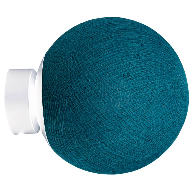 White Wall Light Apapa - Peacock Blue - Wall light - La Case de Cousin Paul