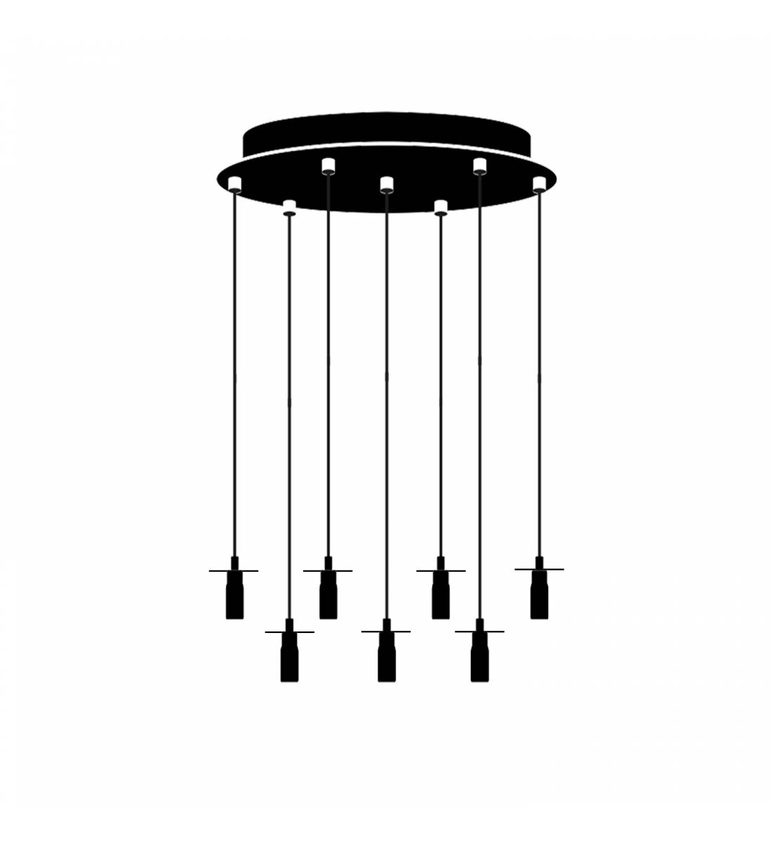 Swing Ceiling fixture 7 matte white - Lights accessories - La Case de Cousin Paul