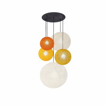 Big ceiling fixture 5 globes - Summer - Ceiling light 5 - La Case de Cousin Paul