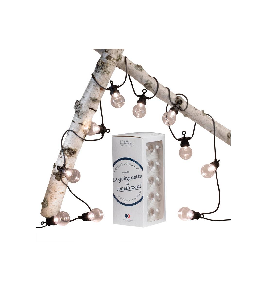 Transparent romantic Guinguette - Guinguette string lights - La Case de Cousin Paul