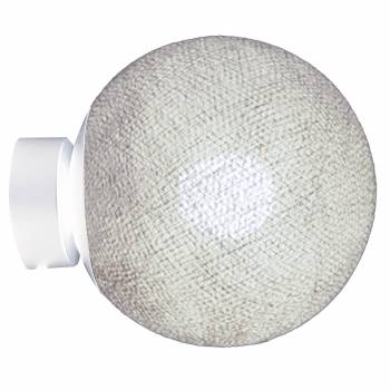 White Wall Light Apapa - Pearl grey - Wall light - La Case de Cousin Paul