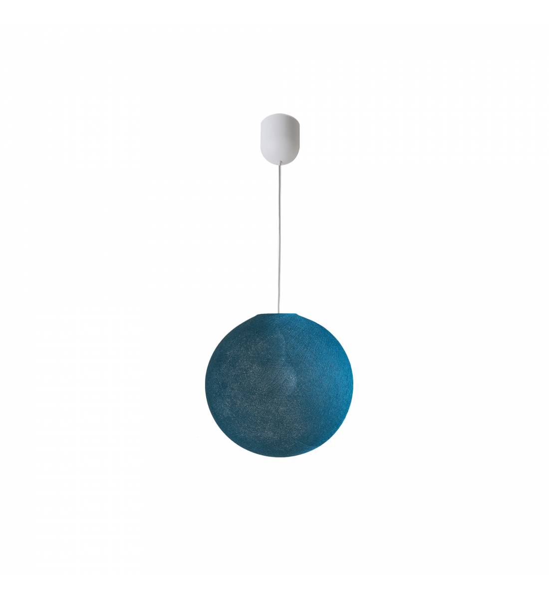 Globe Light Hanglamp ø30cm Pauw blauw - Enkelvoudig ophangsysteem - La Case de Cousin Paul