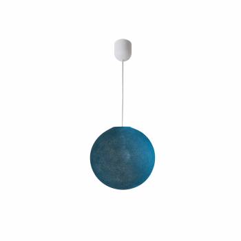 Lampada a sospensione Globe Light ø30cm blu pavone - Sospensione semplice - La Case de Cousin Paul