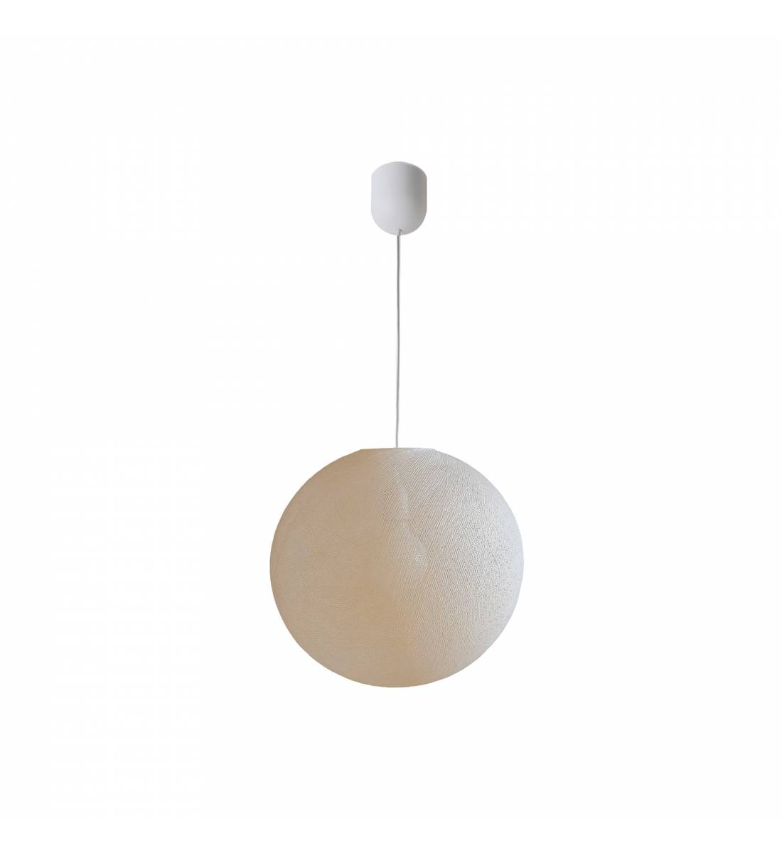 Globe Light Hanglamp ø36cm ecru - Enkelvoudig ophangsysteem - La Case de Cousin Paul