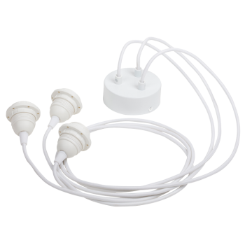 Ophangsysteem 3 matte witte - Accessoires voor verlichting - La Case de Cousin Paul