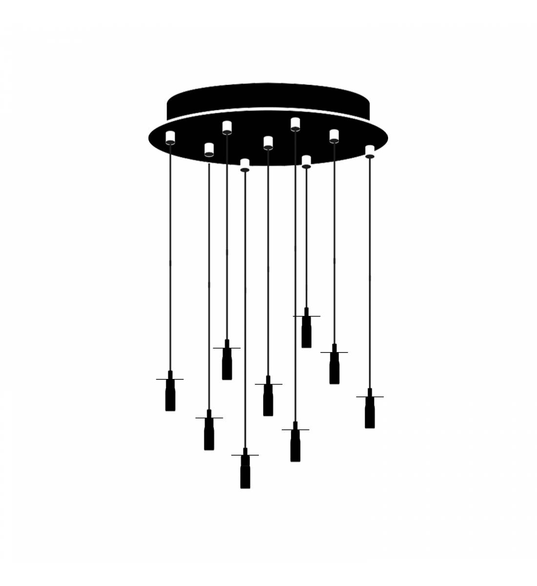 Swing Ceiling fixture 9 matte white - Lights accessories - La Case de Cousin Paul