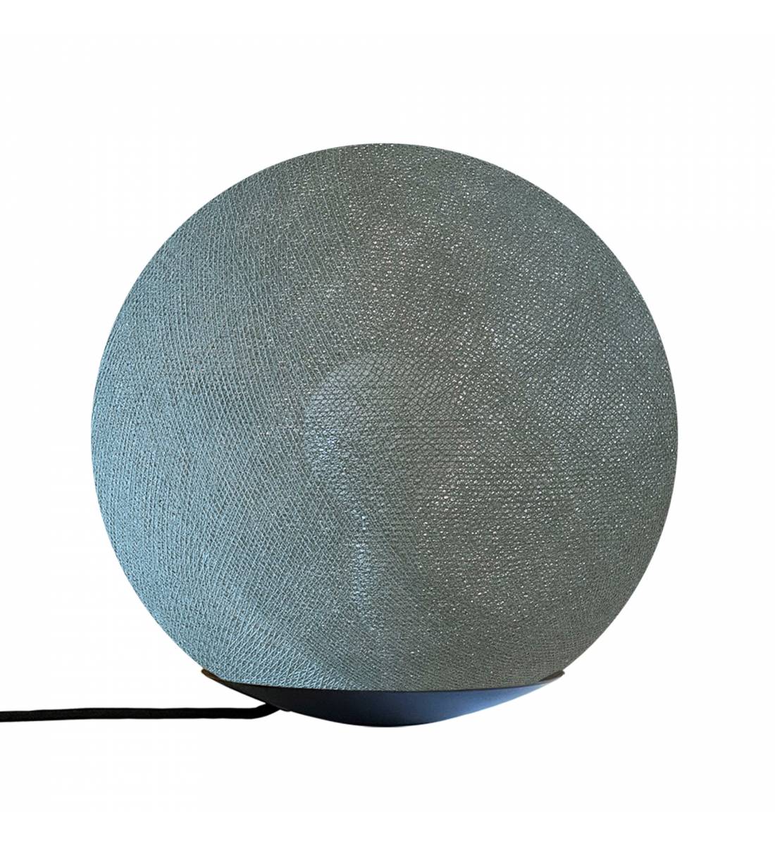 Tango, Magnetic table lamp with globe green grey 25cm - Table lamp - La Case de Cousin Paul