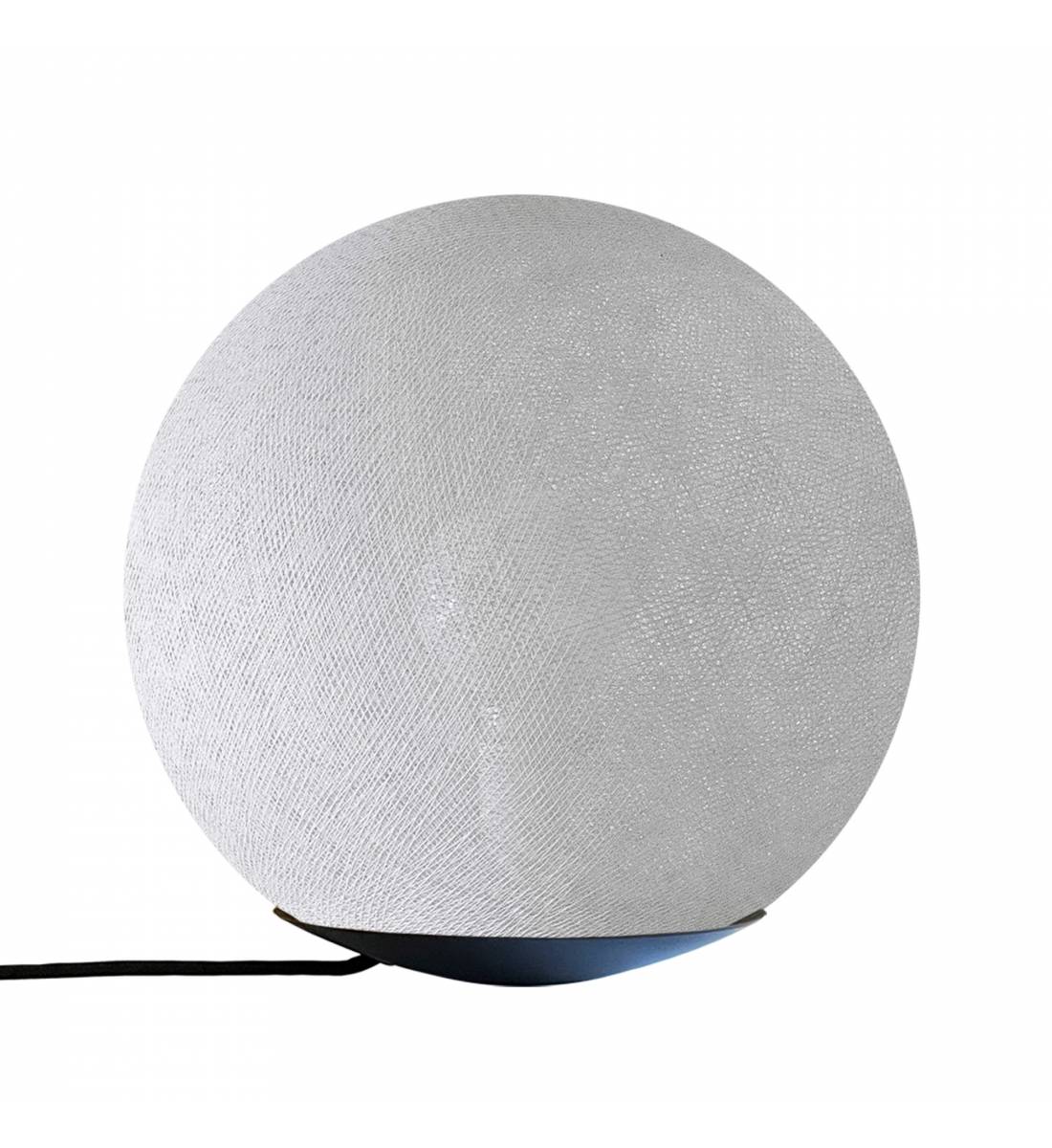 Tango, Magnetic table lamp with globe pearl grey 25cm - Table lamp - La Case de Cousin Paul