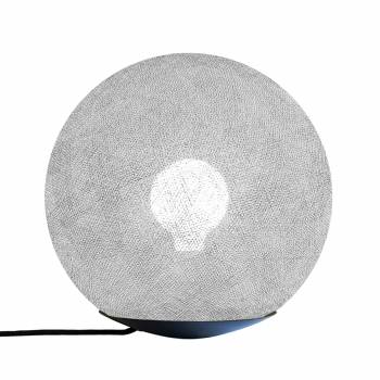 Tango, Magnetic table lamp with globe pearl grey 25cm - Table lamp - La Case de Cousin Paul