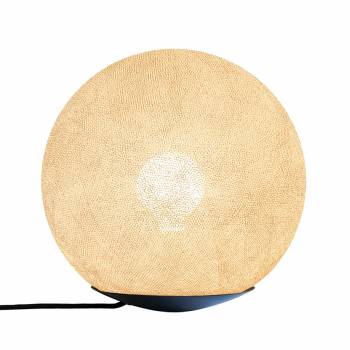 Tango, Magnetic table lamp with globe linen 25cm - Table lamp - La Case de Cousin Paul