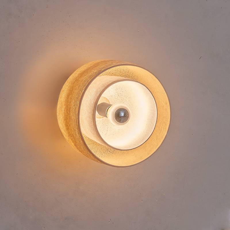 Tulip wall light - ecru and white - Wall light - La Case de Cousin Paul