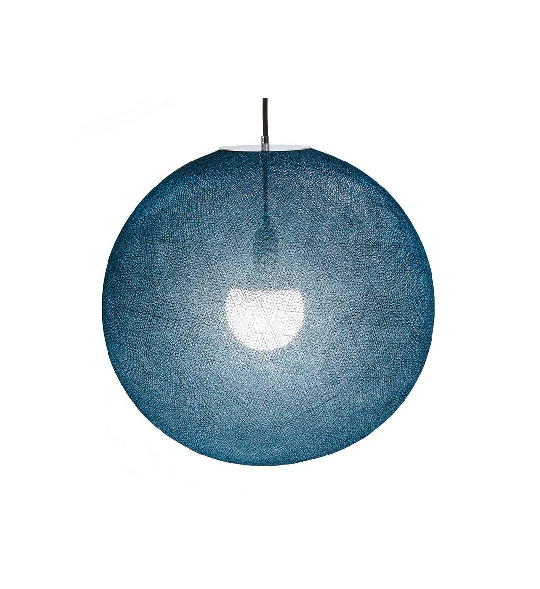 Globe Light XL Petrol Blue Ø 50cm - Refurbished - Refurbished - La Case de Cousin Paul