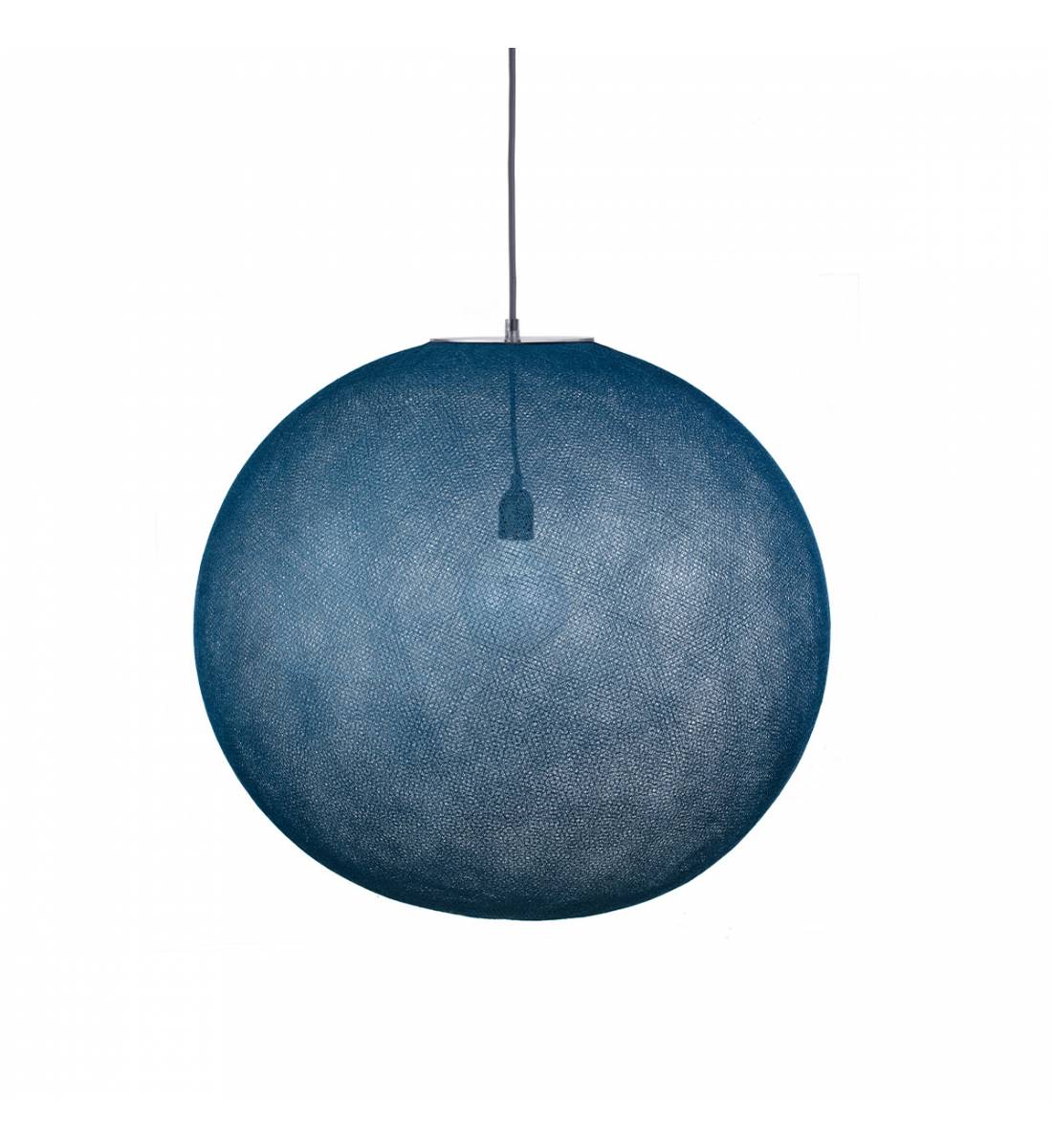 Ballampen Light XXL Pauw Blauw Ø 67cm - Gerenoveerd - Gerenoveerd - La Case de Cousin Paul