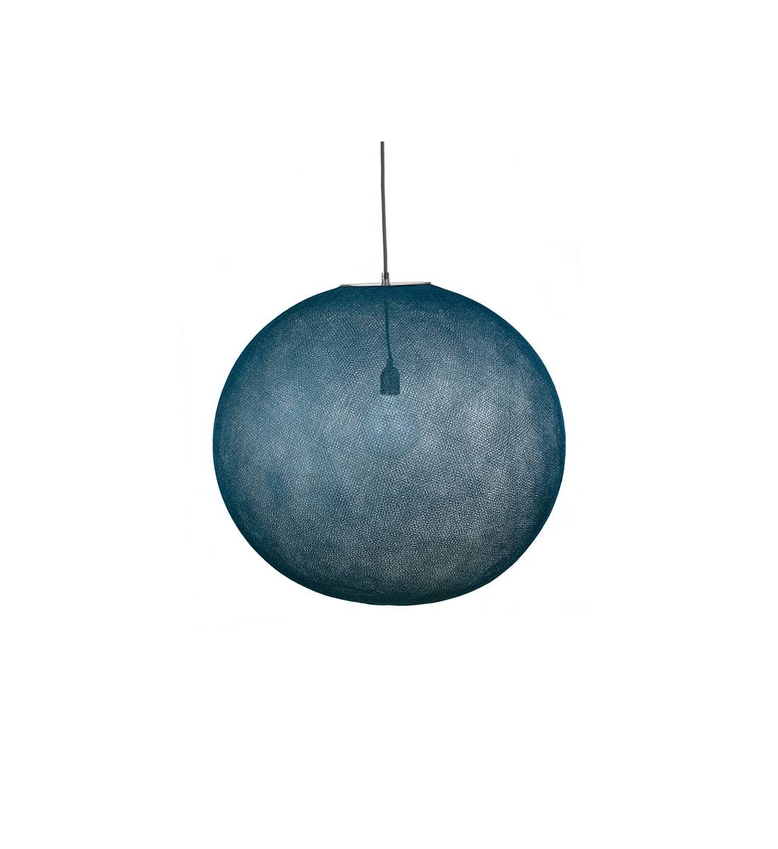 Globe Light XXL Bleu Petrole Ø 67cm - Reconditionné - Les reconditionnés - La Case de Cousin Paul