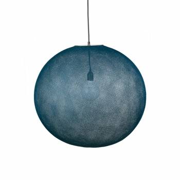 Globe Light XXL Bleu Petrole Ø 67cm - Reconditionné - Les reconditionnés - La Case de Cousin Paul