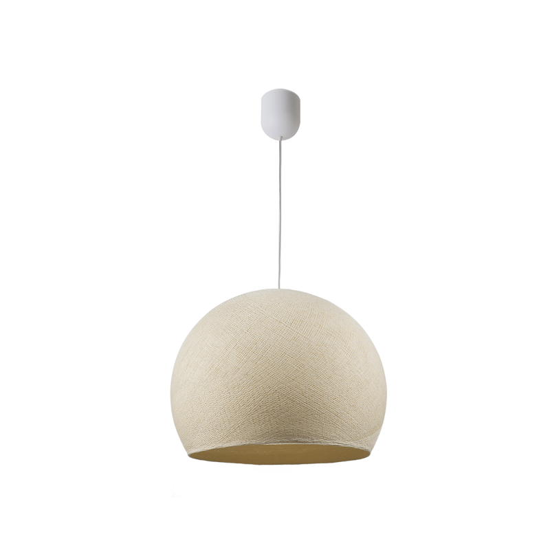 Simple ecru L cupola - Single Pendant lamp - La Case de Cousin Paul