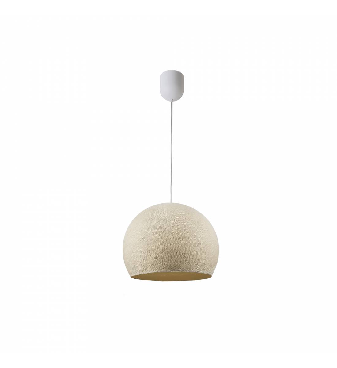 Simple ecru S cupola - Single Pendant lamp - La Case de Cousin Paul